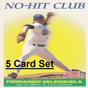 Fernando Valenzuela MLB Card Collection - 5 MLB Cards